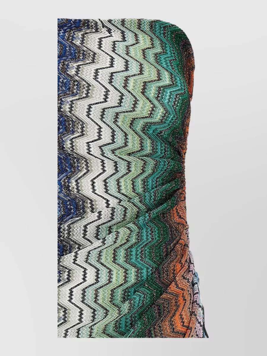 Missoni Metallic Knit Off-The-Shoulder Draped Maxi Dress