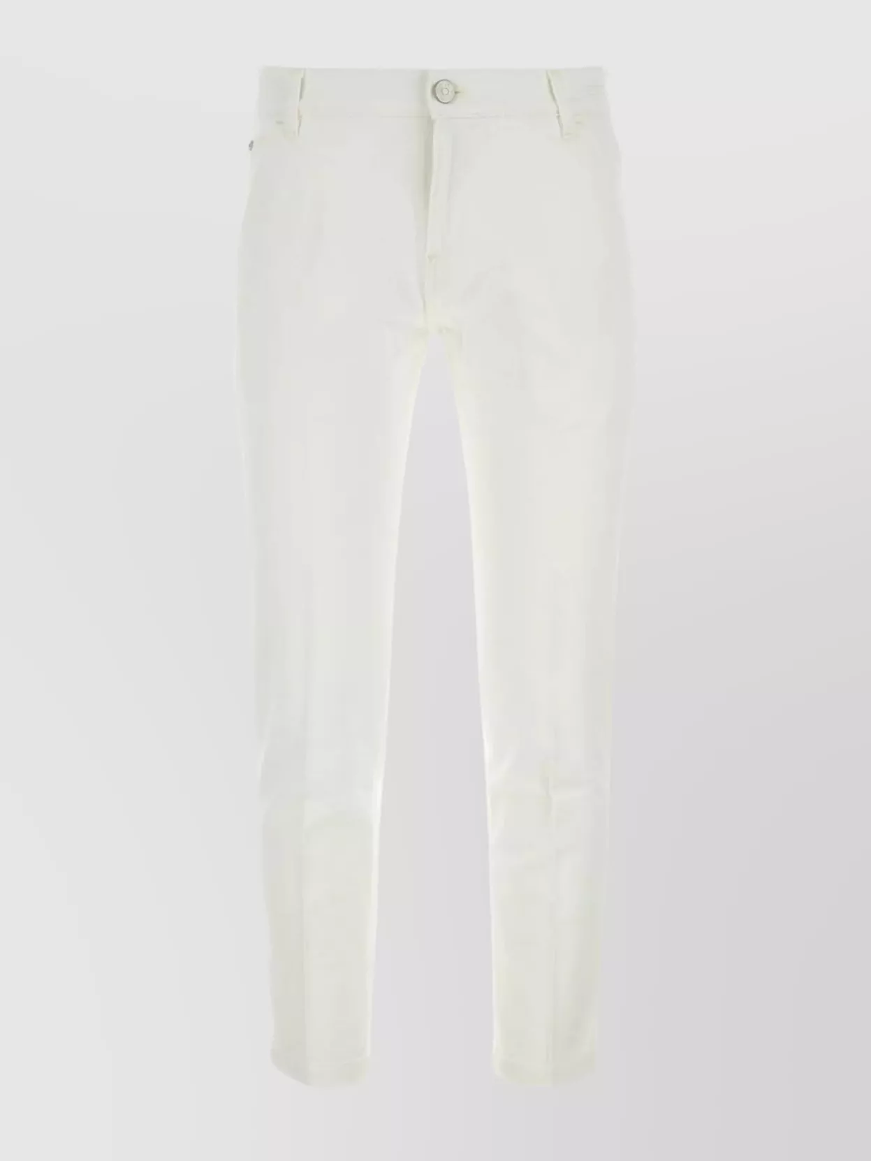 Shop Pt Torino White Stretch Denim Indie Jeans