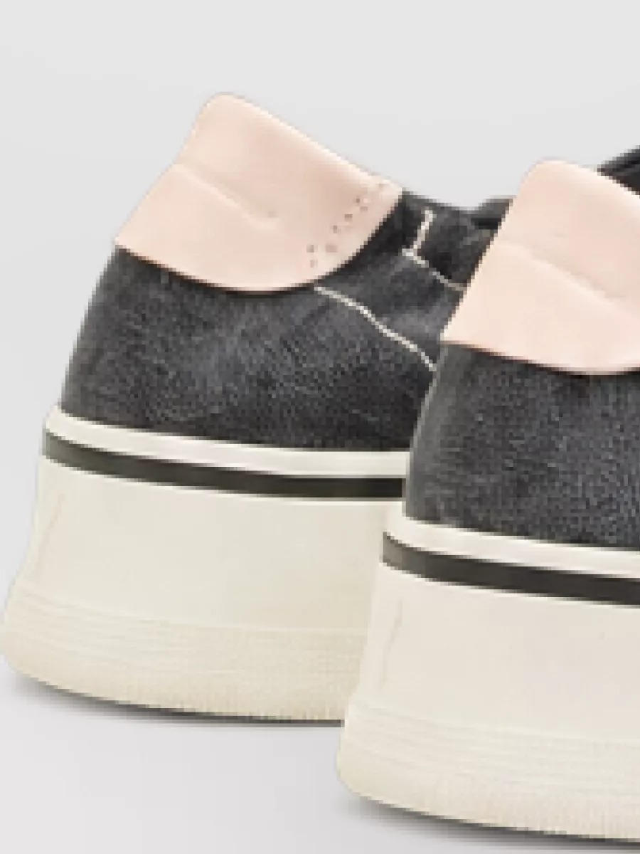 Ami Paris Cotton Tennis Sneakers