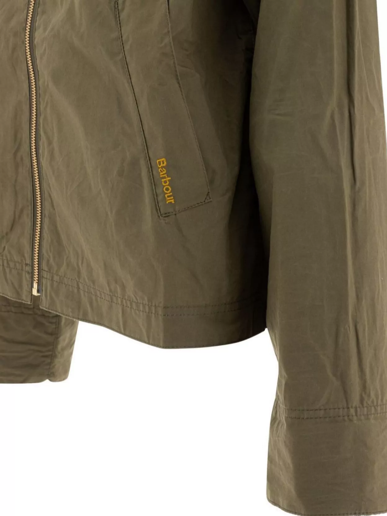 Barbour Long Sleeve Contrast Collar Front Pocket Jacket