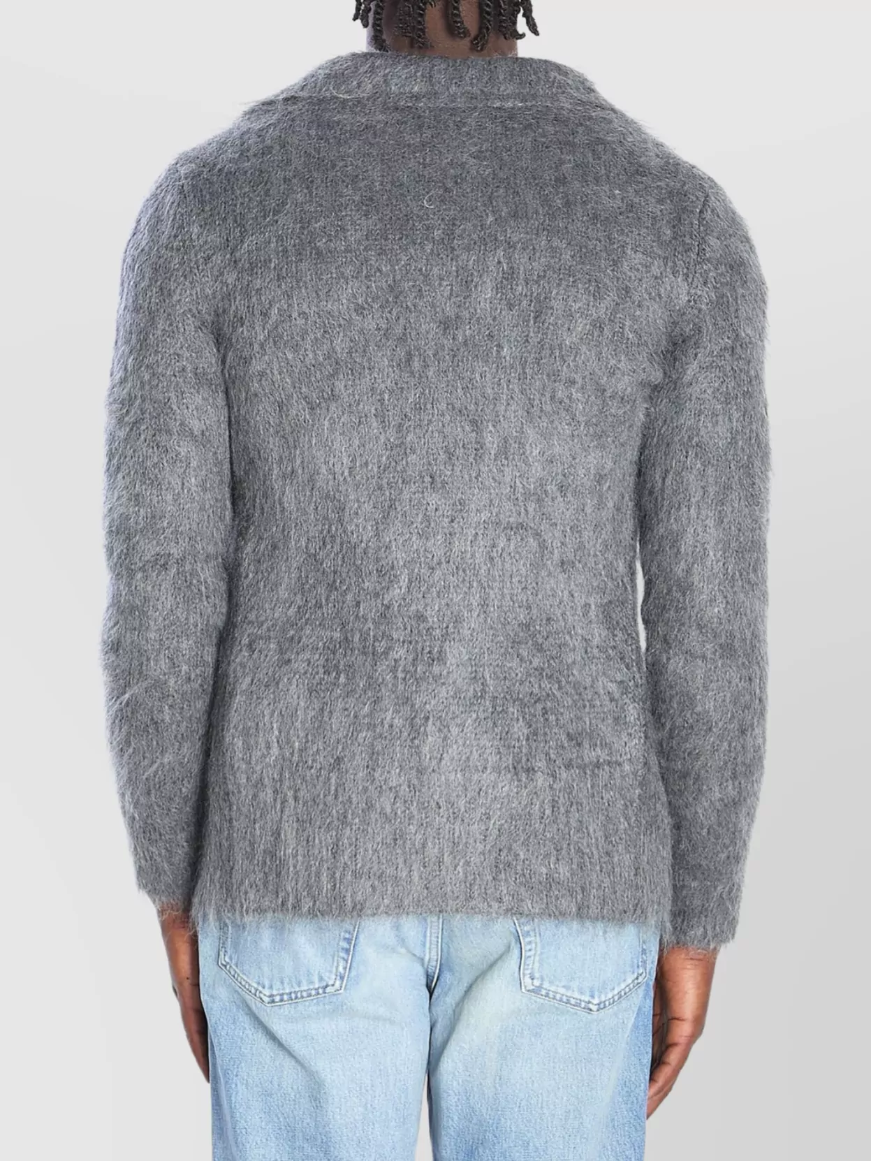 Gucci Soft Knit Cardigan With Faux Fur Effect