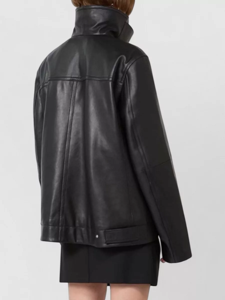 Sportmax Leather Oversized Quilted Puffer Jacket