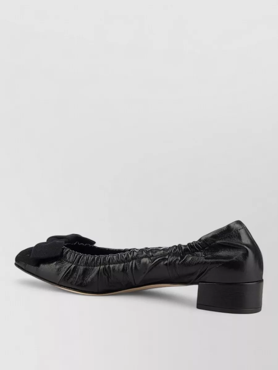 Prada Leather Ballerina Shoes