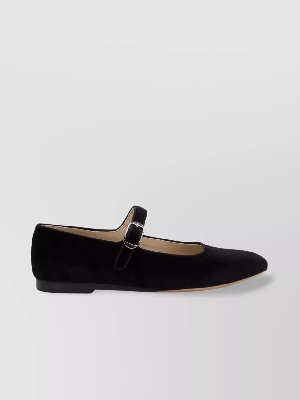 Shop Le Monde Beryl Almond Toe Flat Sole Suede Ballerinas