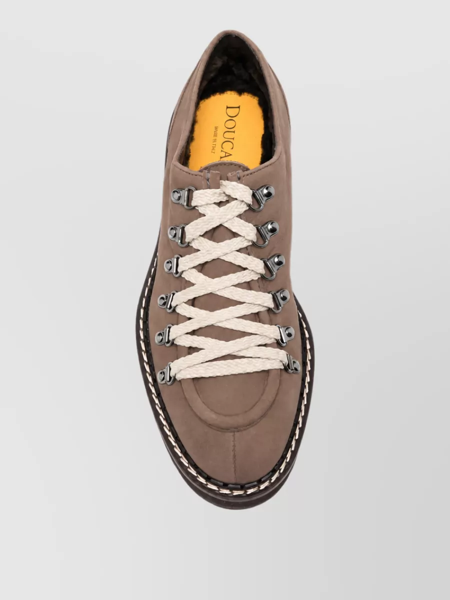 Doucal's Leather Low-Top Sneakers
