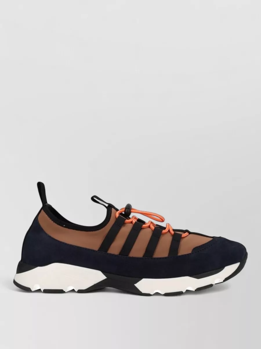 Marni Sneakers Mesh Panels Contrasting Sole Pull Tab
