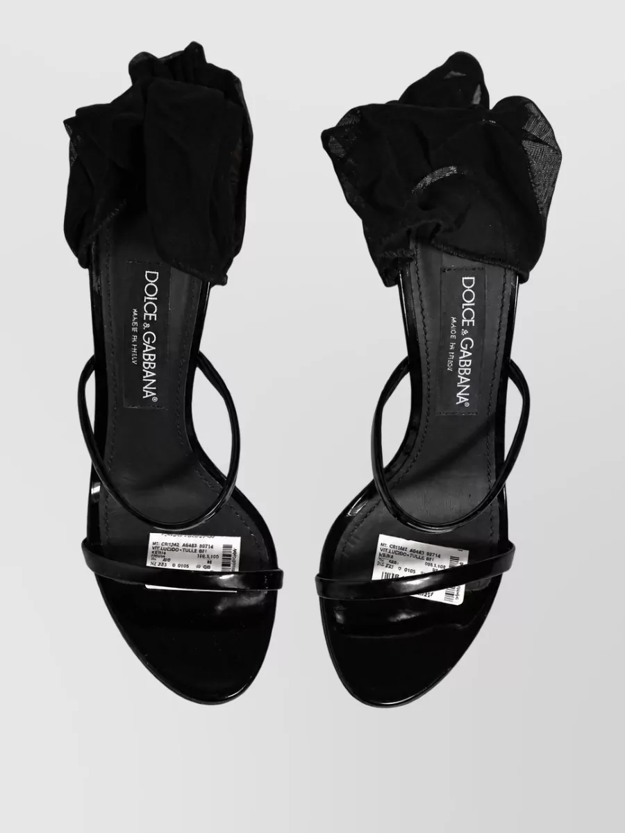 Dolce&Gabbana Leather Knee High Stiletto Sandals