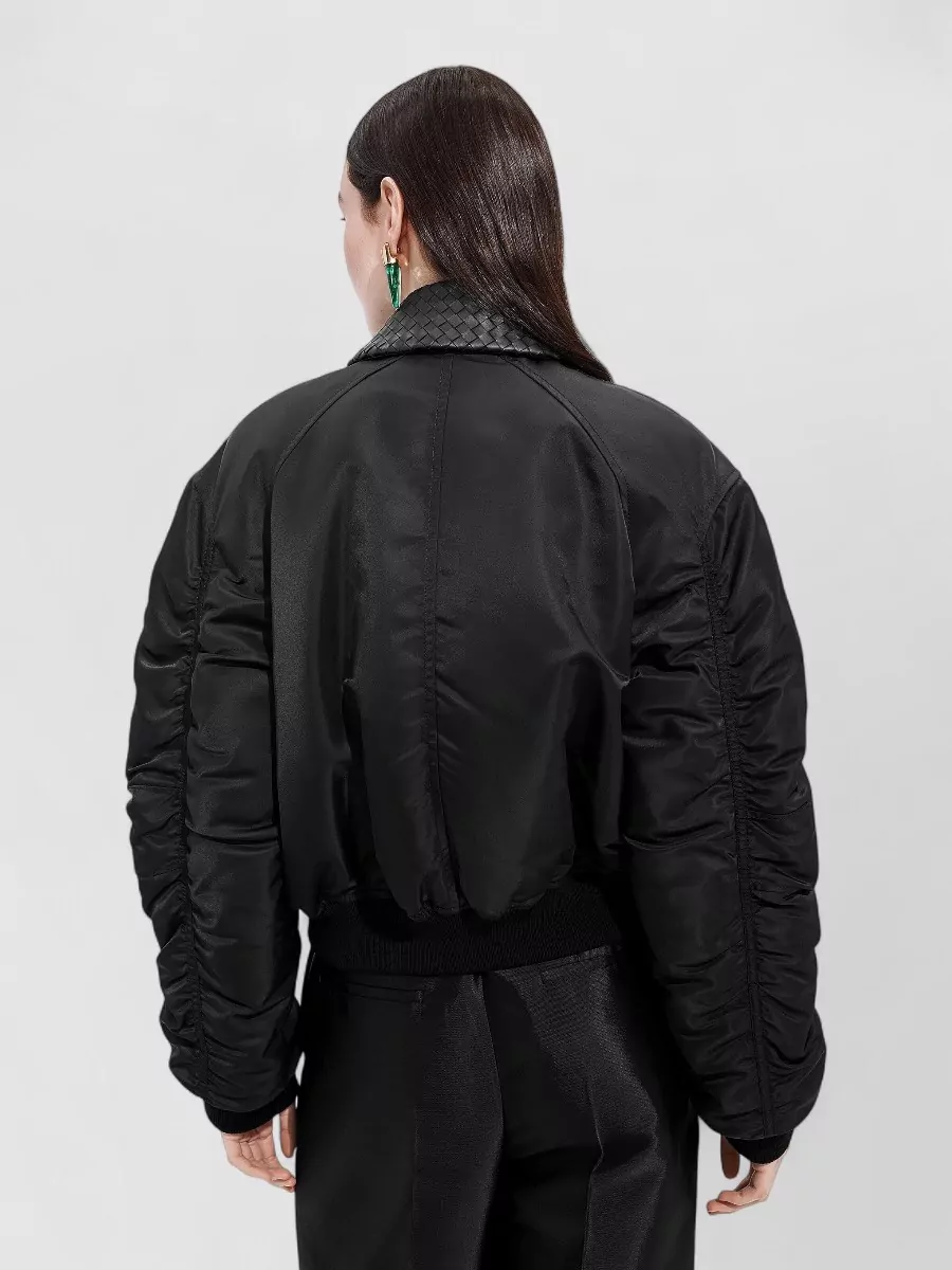 Bottega Veneta Nylon Padded Bomber Jacket
