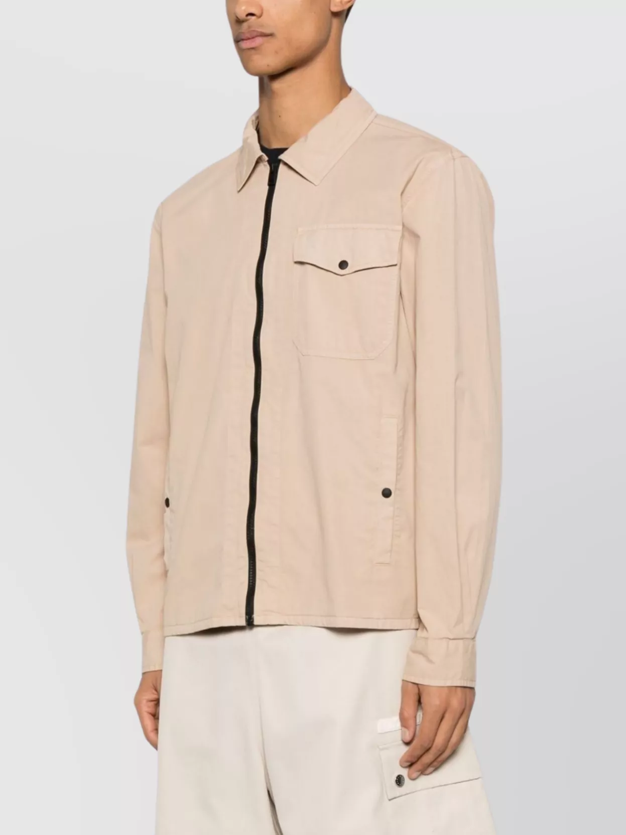 Woolrich Oversized Cotton Gabardine Shirt