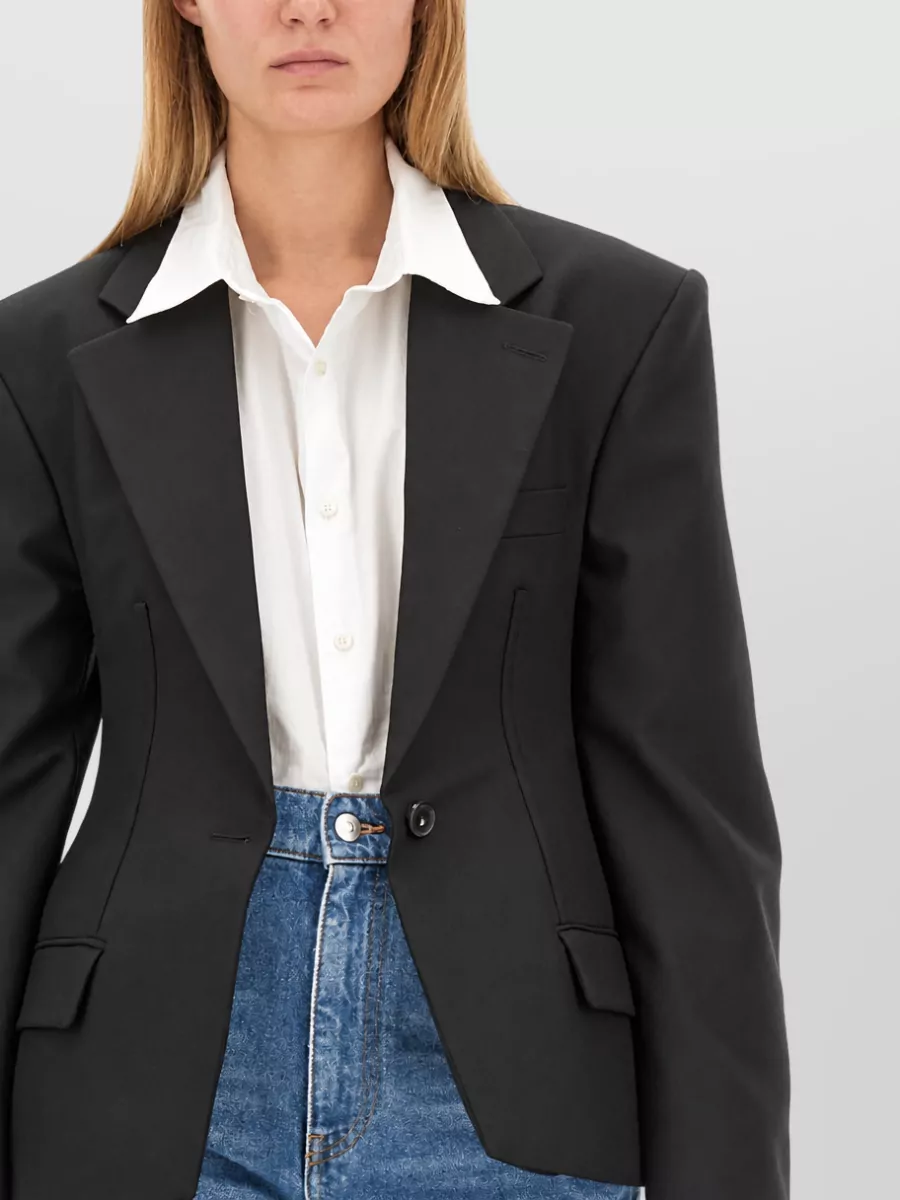 Stella Mccartney Wool Sculpted Blazer