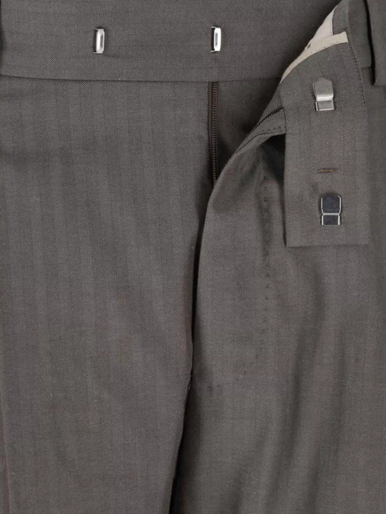 Pt Torino Straight Trousers With Belt Loops And Cuffed Hem