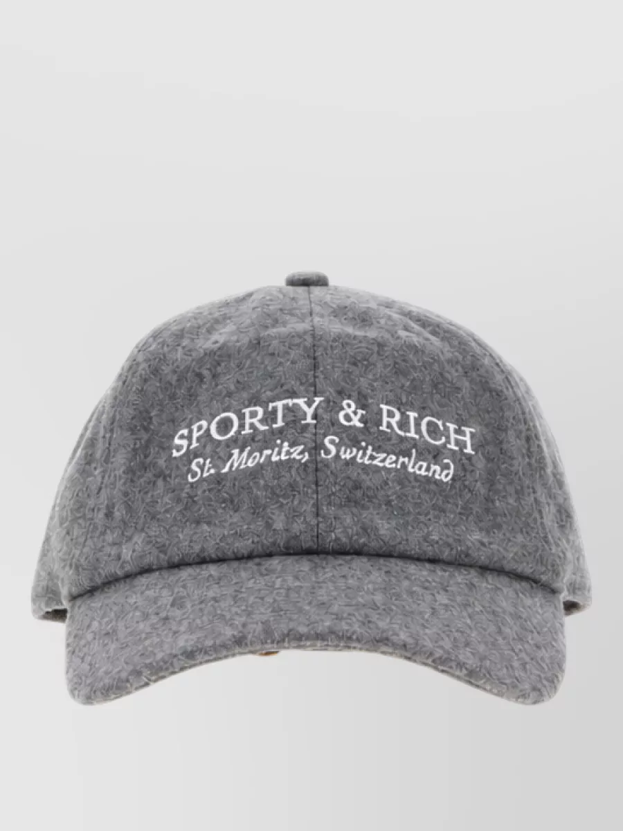 Sporty & Rich flannel baseball cap