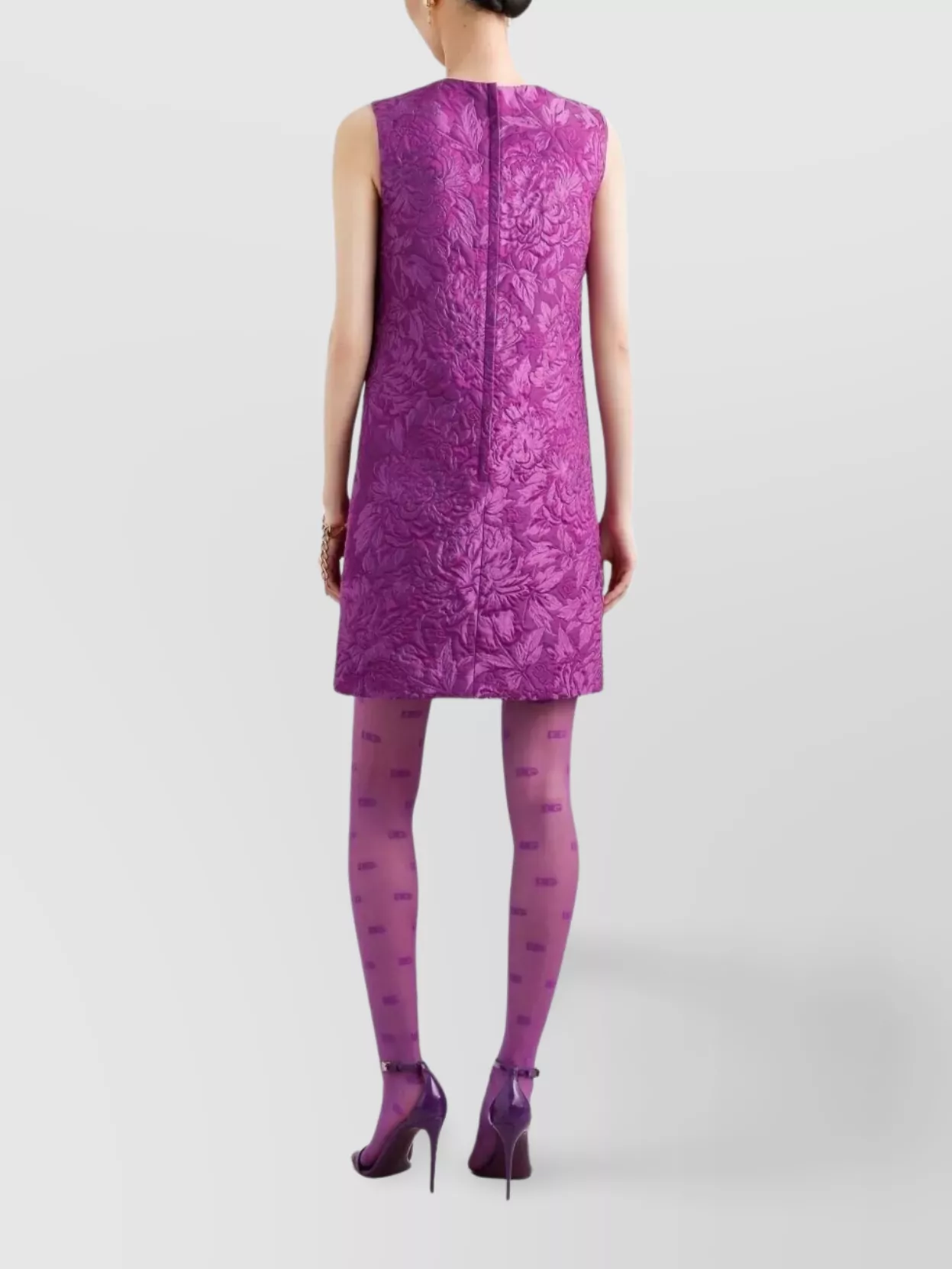 Dolce&Gabbana Floral Brocade Mini Dress
