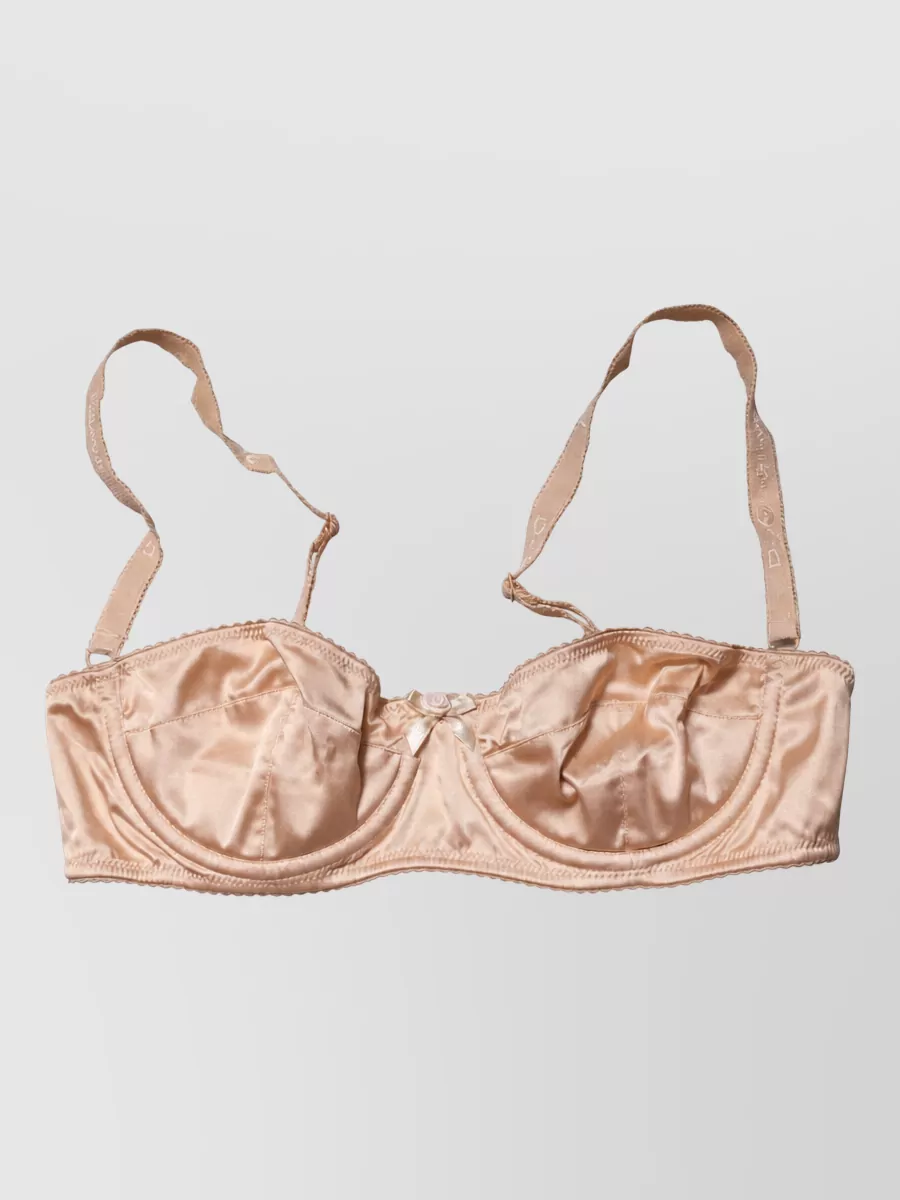Dolce&Gabbana silk underwire balconette bra