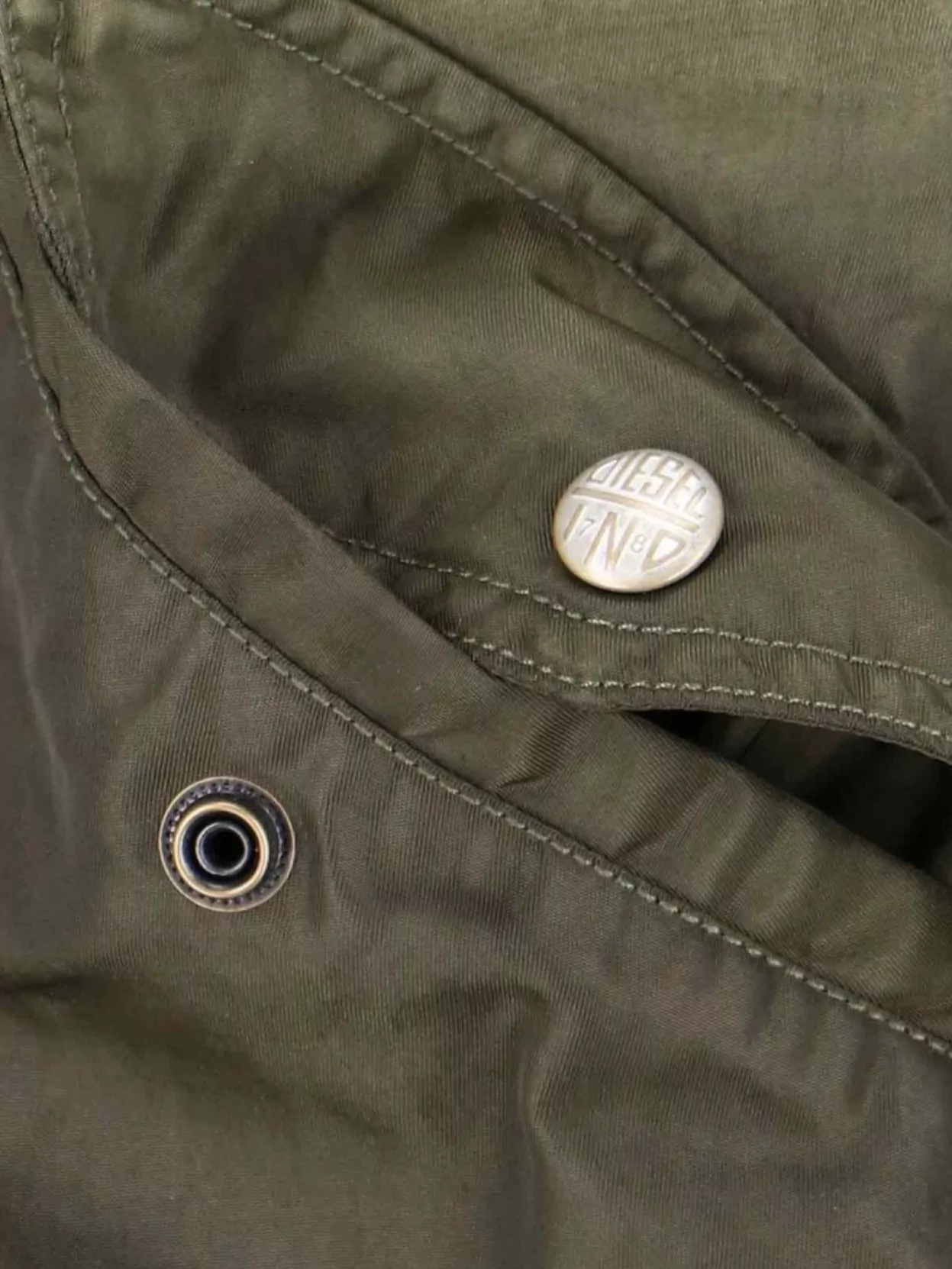 Diesel Long-sleeved Casual Jacket In Neutrals