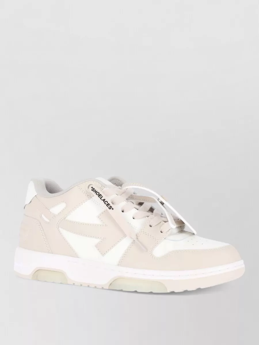 Off-White leather low-top sneakers