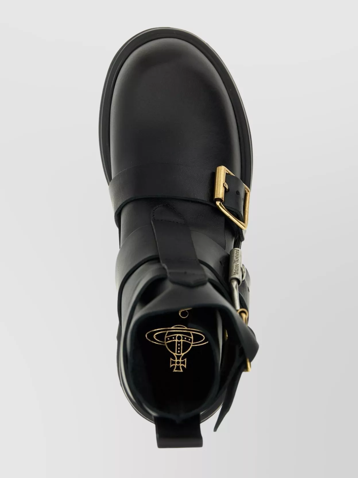 Vivienne Westwood Ankle Boots With Chunky Sole And Pull Tab In Black