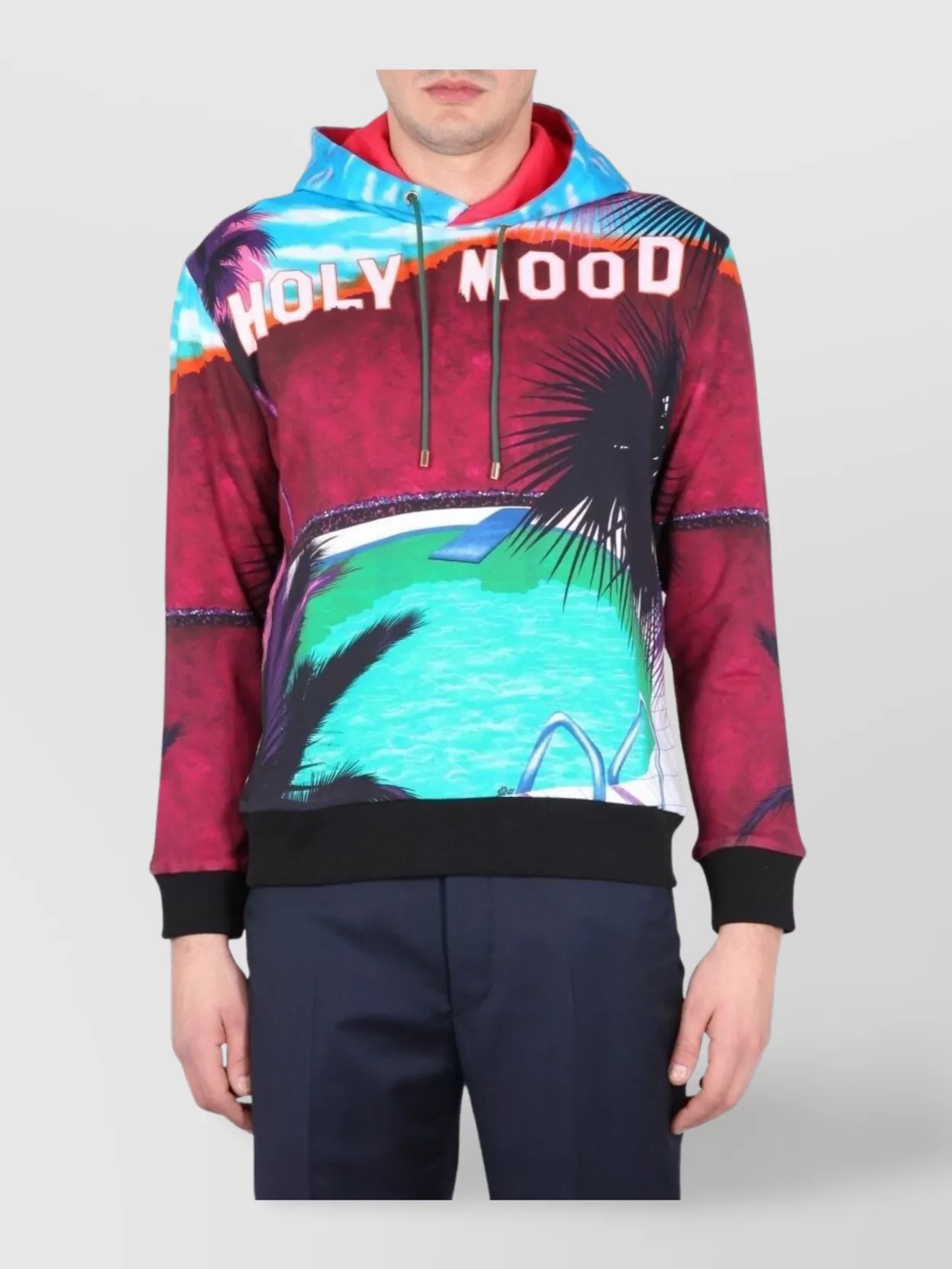 Etro California Print Hooded Sweatshirt