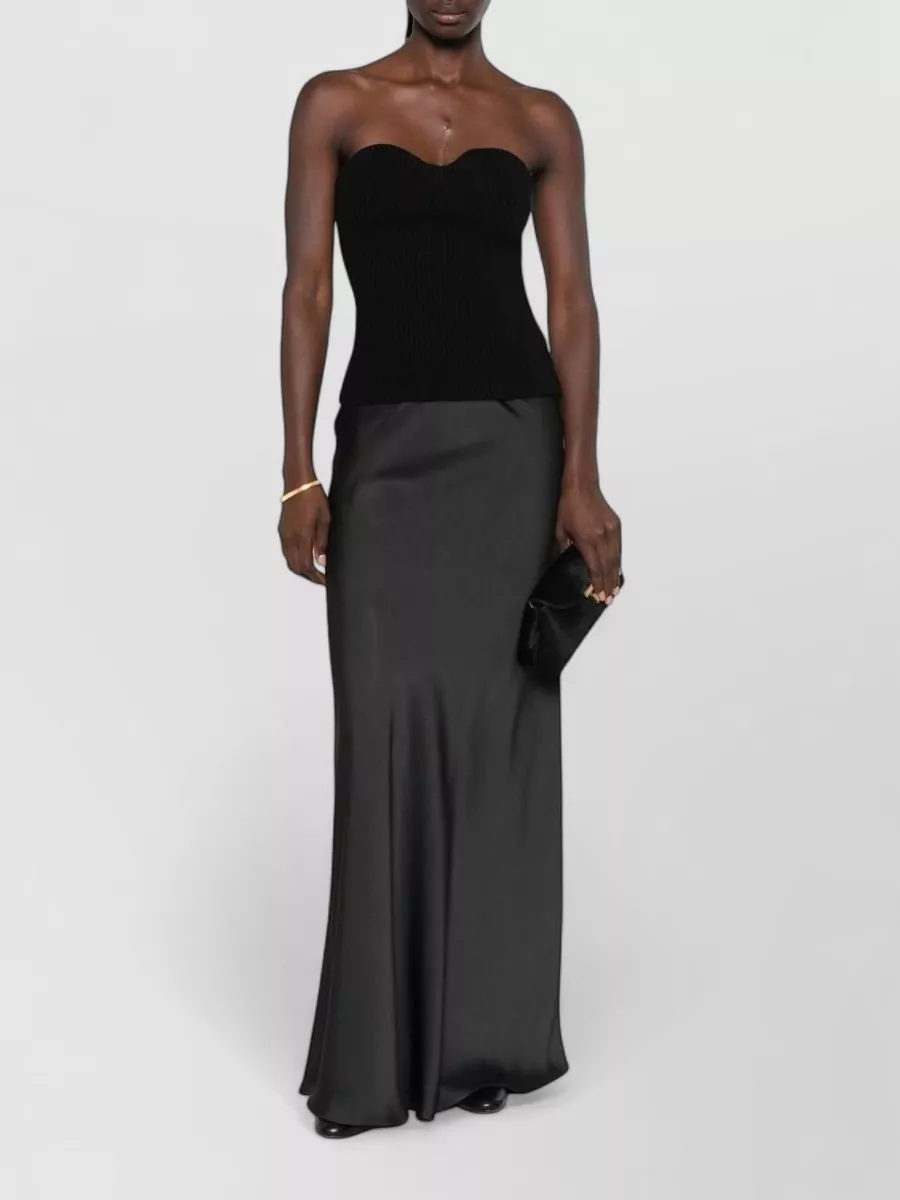 Fabiana Filippi satin maxi skirt