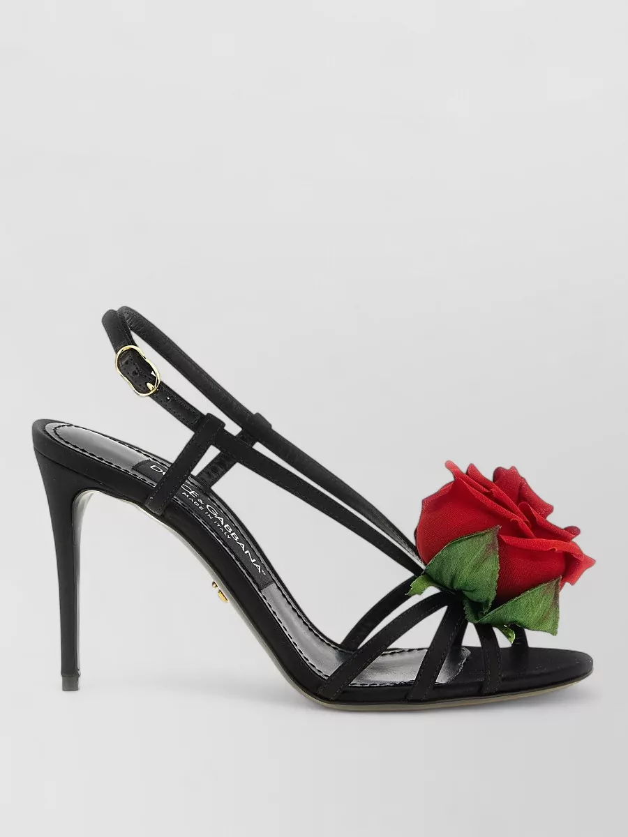 Dolce&Gabbana Silk Satin Slingback Sandals