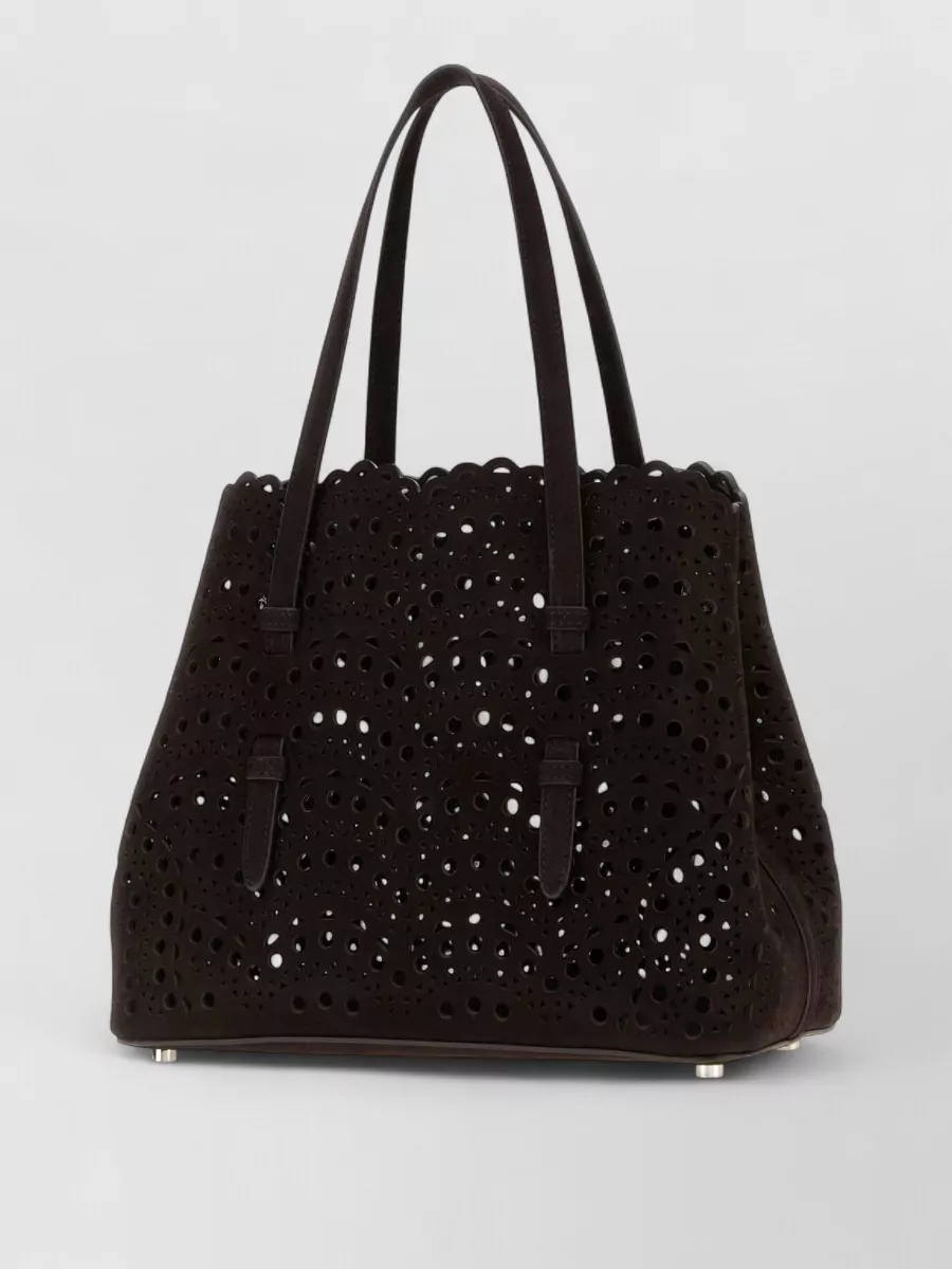 Alaïa Leather Mina 25 Tote Bag