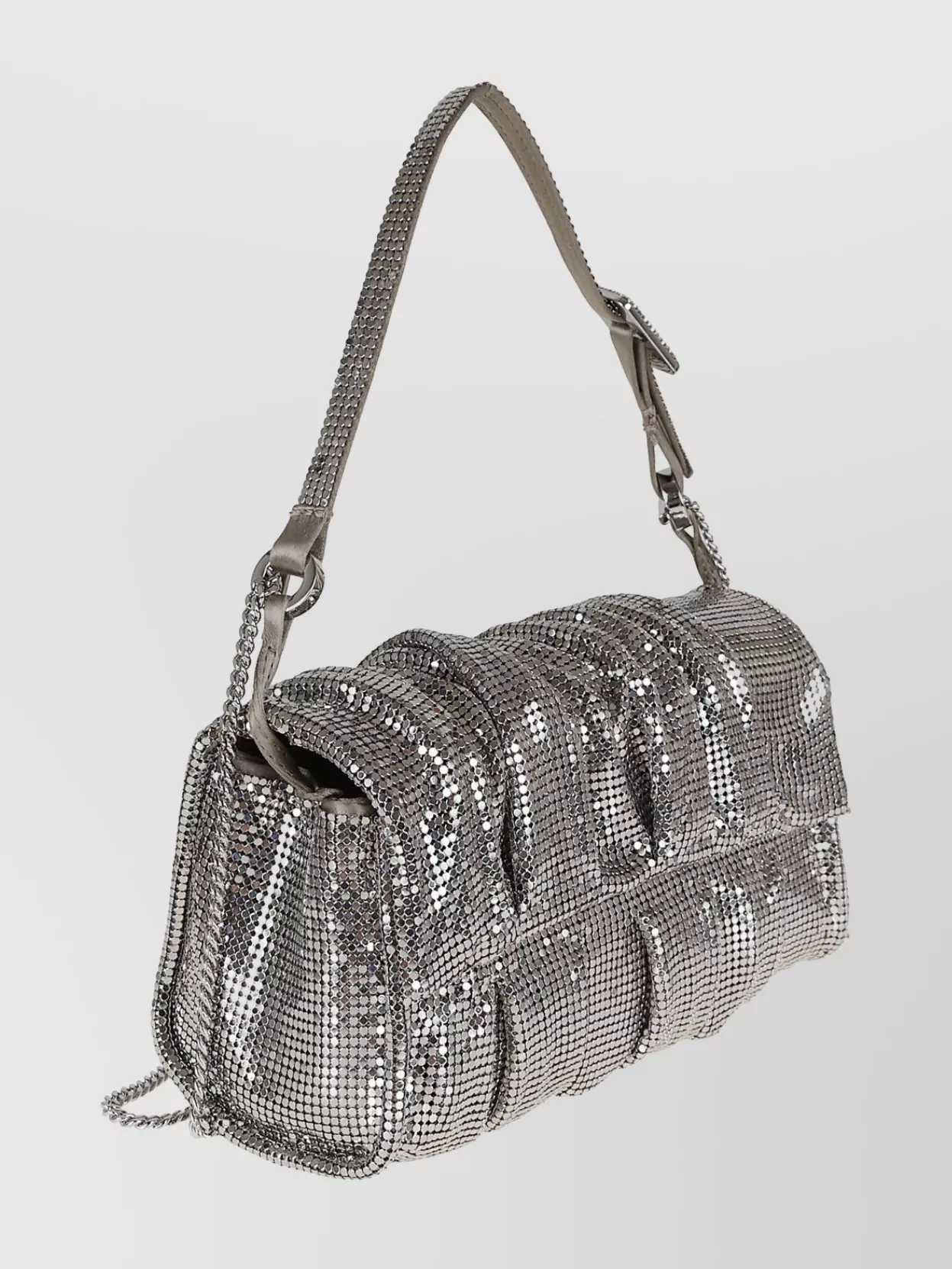 Benedetta Bruzziches Adjustable Chain Shoulder Bag Iris Mercury
