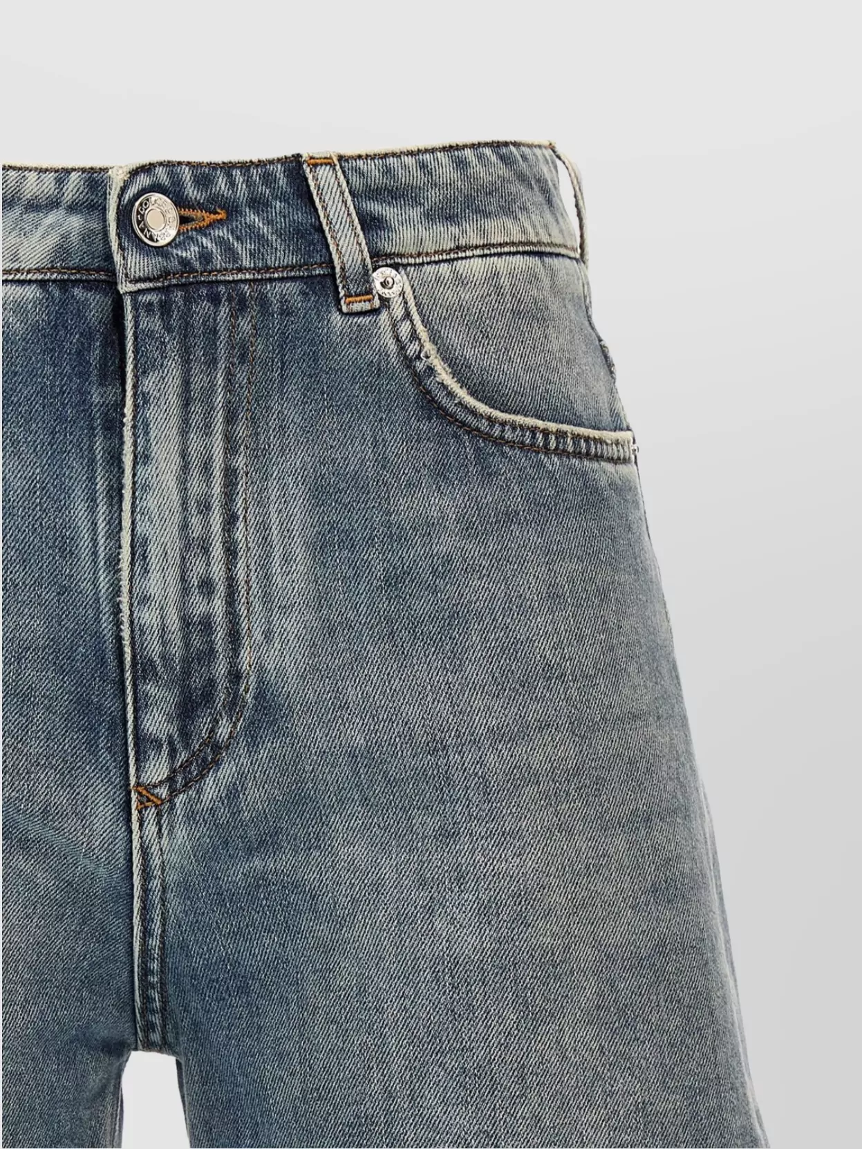 Shop Dolce & Gabbana Denim Shorts Belt Loops