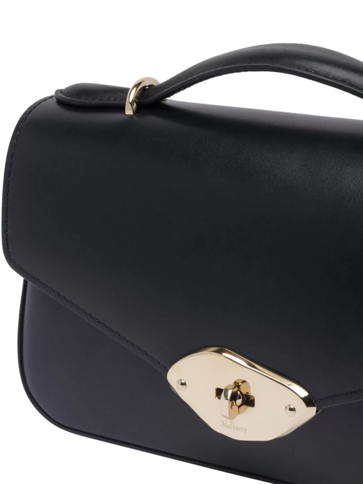 Mulberry Lana Day High Gloss Leather Top Handle Bag