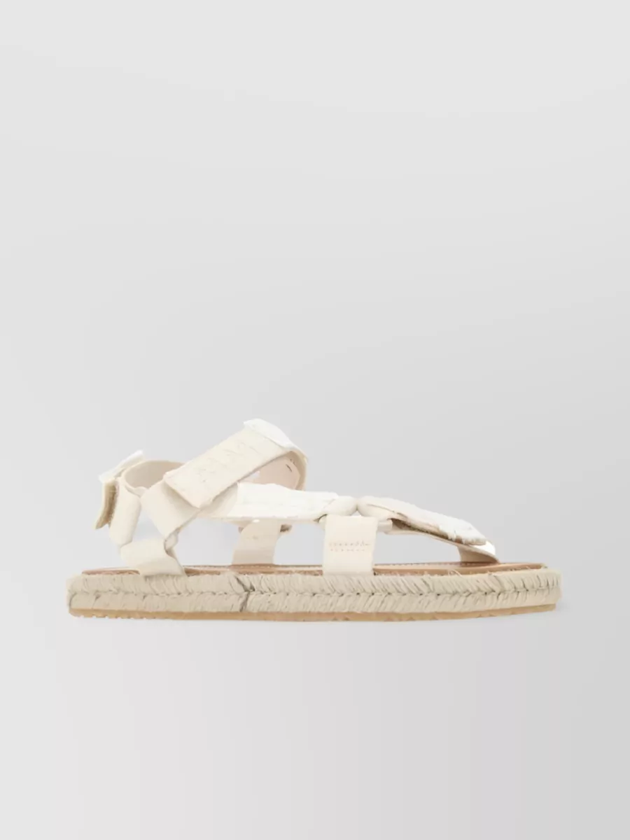 Shop Maison Margiela Sleek Touch-strap Flat Sandals In White