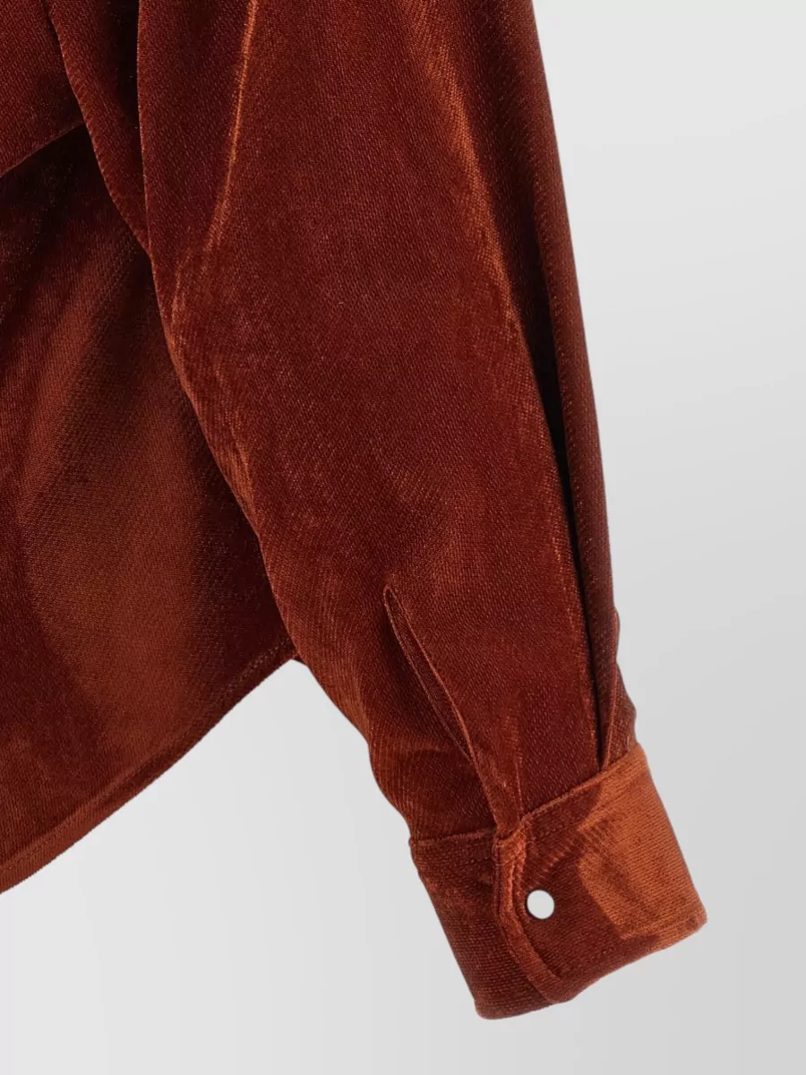Nude Velvet Shirt