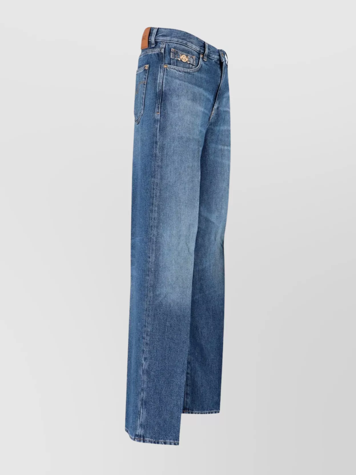Versace Straight Trousers With Pockets And Loops