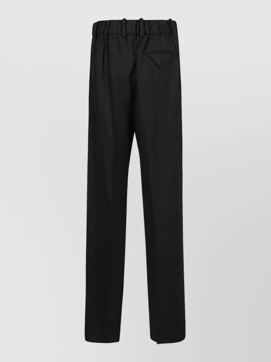 Bottega Veneta Wool High-Rise Wide-Leg Trousers