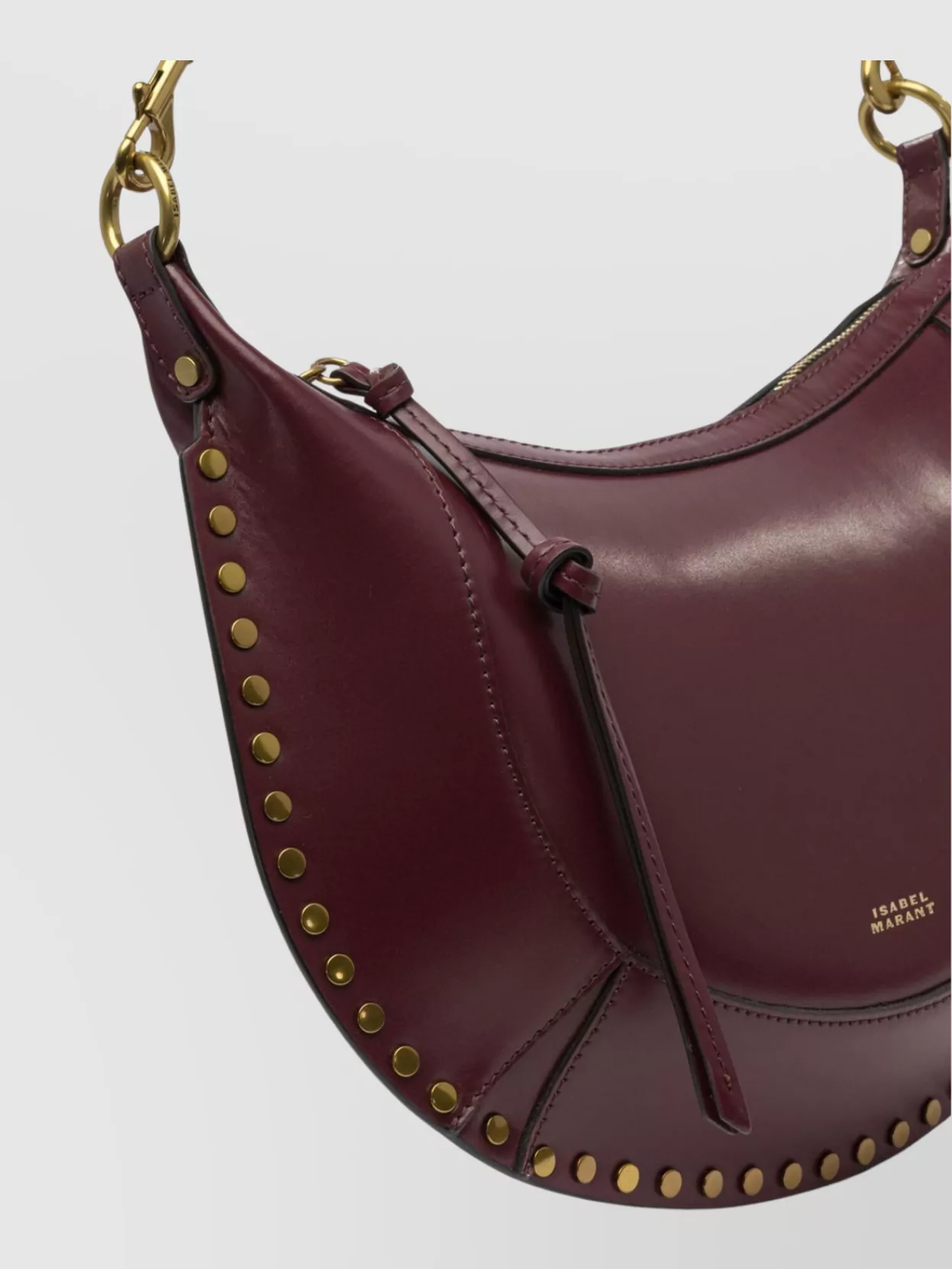 Isabel Marant Adjustable Strap" Shoulder Bag With "Gold-Tone Hardware" And "Studded Detailing