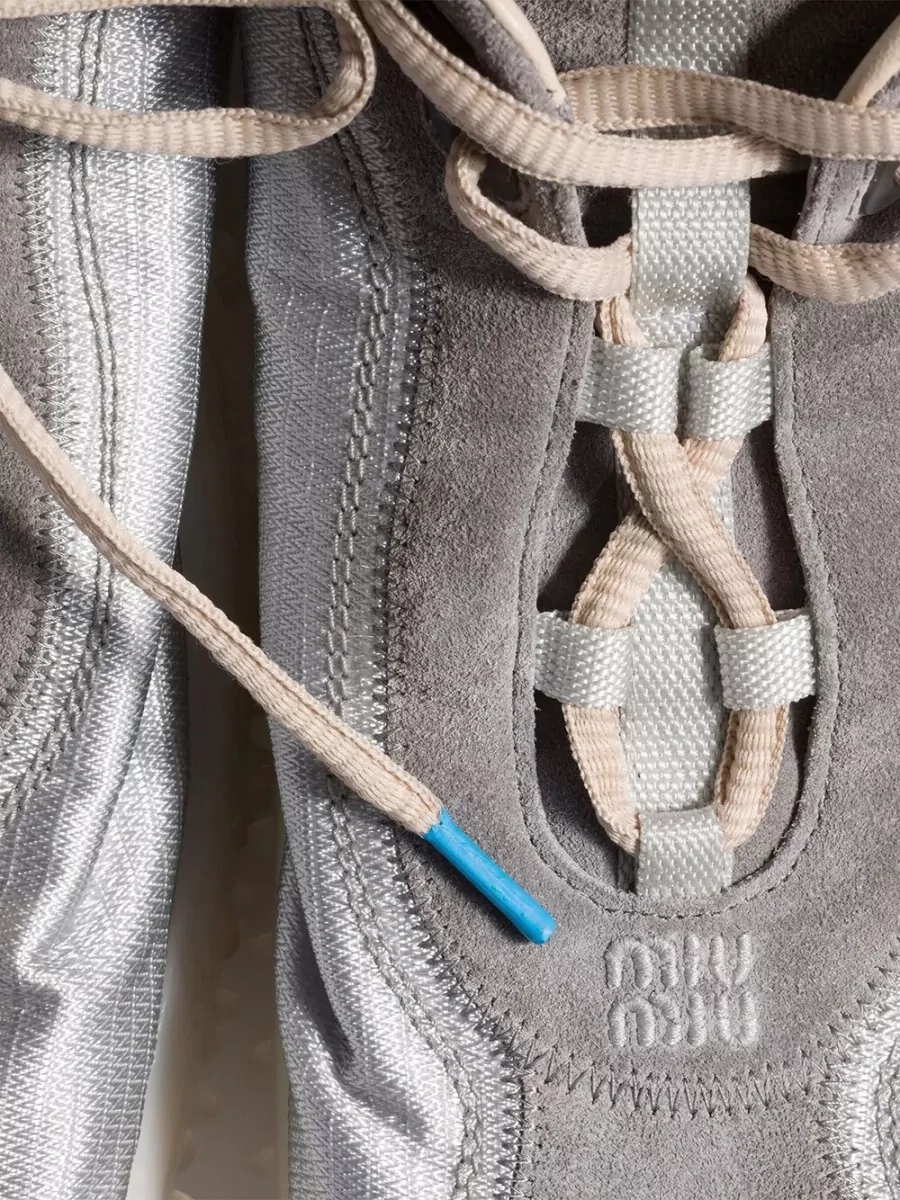 Miu Miu Suede Low-Top Sneakers