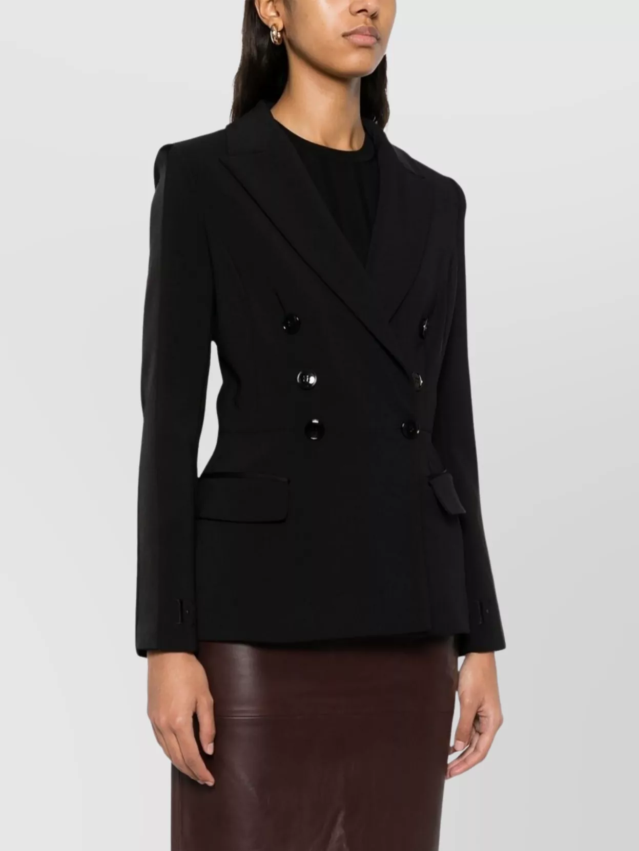 Elisabetta Franchi Double-Breasted Jacket With Belted Waist