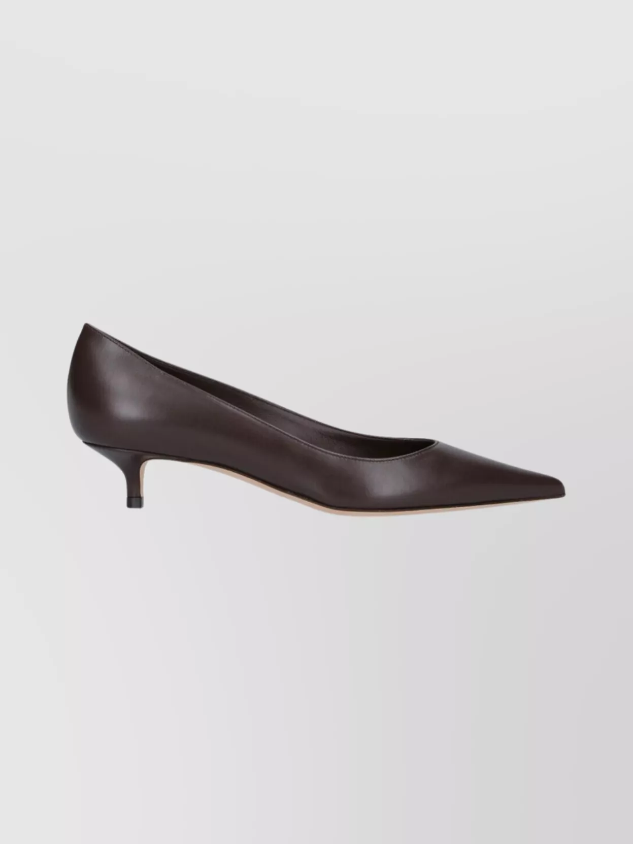 Jimmy Choo Stylish Kitten Heel Pointed Toe Pumps In Brown