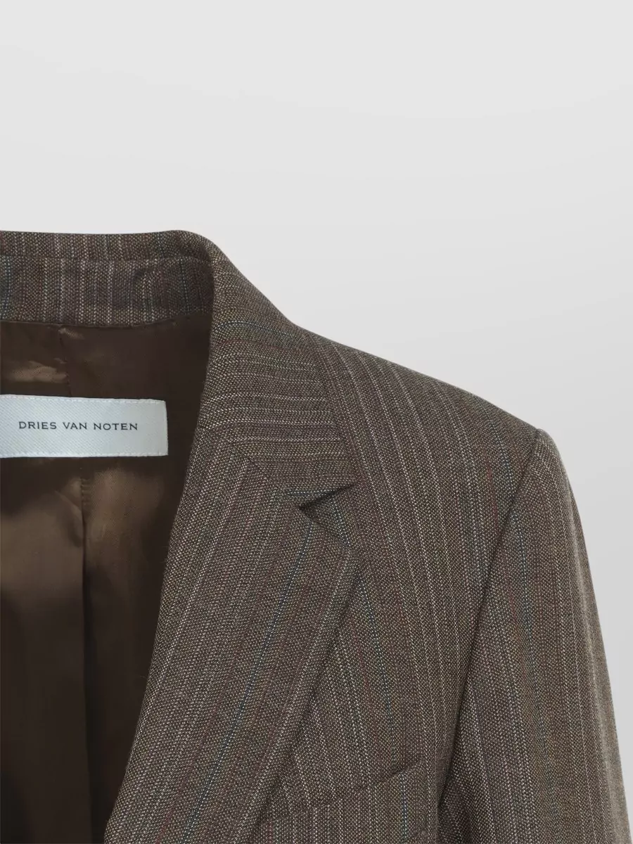 Dries Van Noten Wool Checked Double-Breasted Blazer