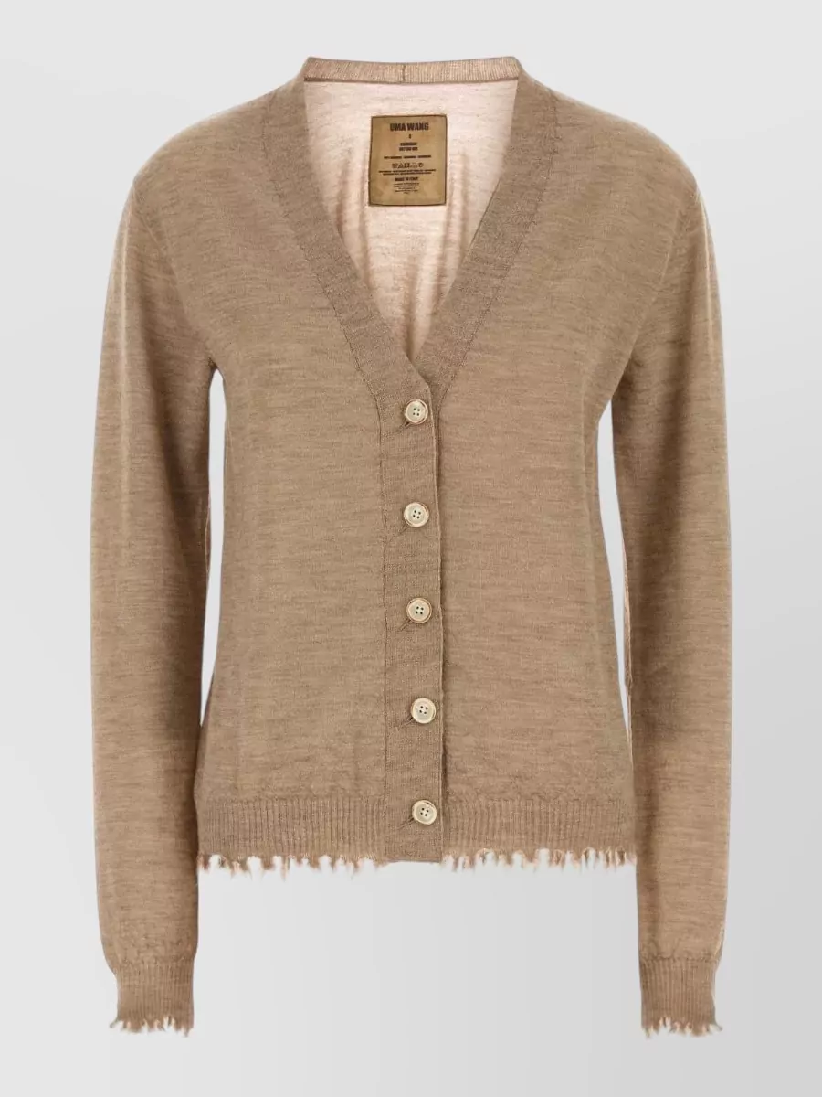 Uma Wang Cashmere crewneck cardigan