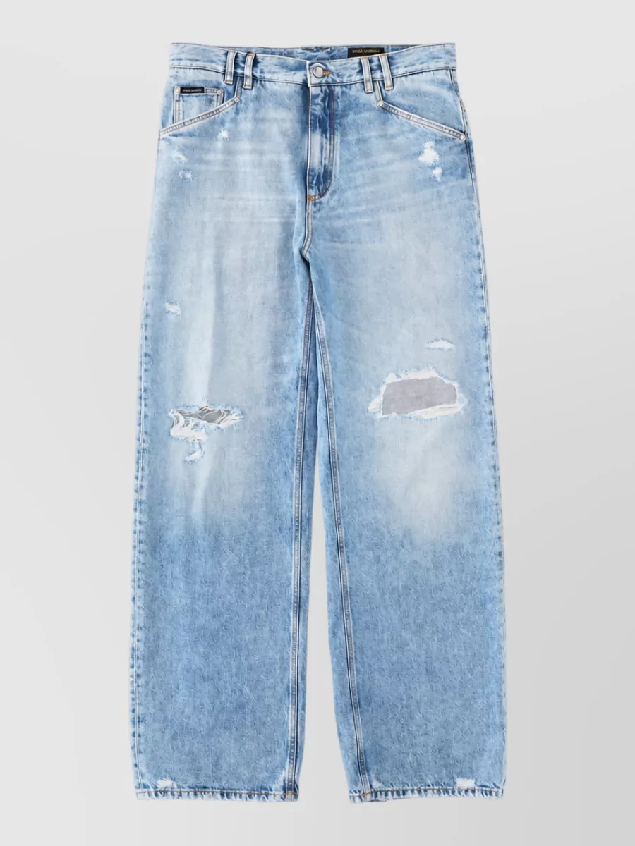 Dolce&Gabbana Cotton Wide-Leg Trousers