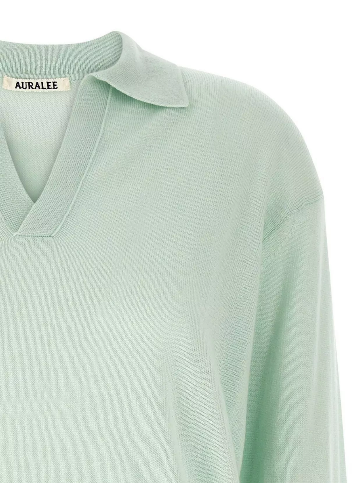 Auralee Silk Cashmere Sweater Sweaters And Cardigans Green In Green