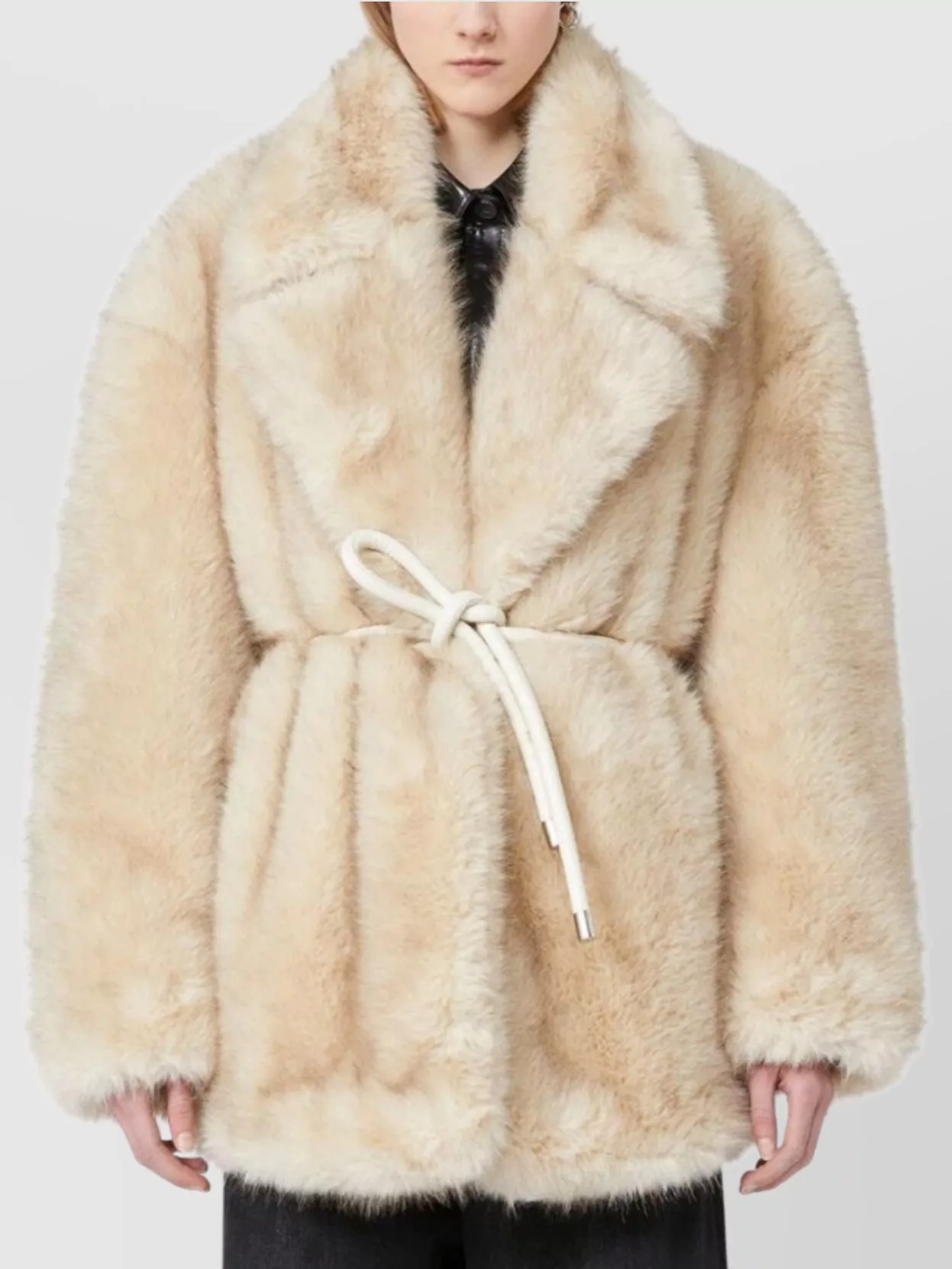 Sportmax Rosaria Loose Fit Faux Fur Jacket