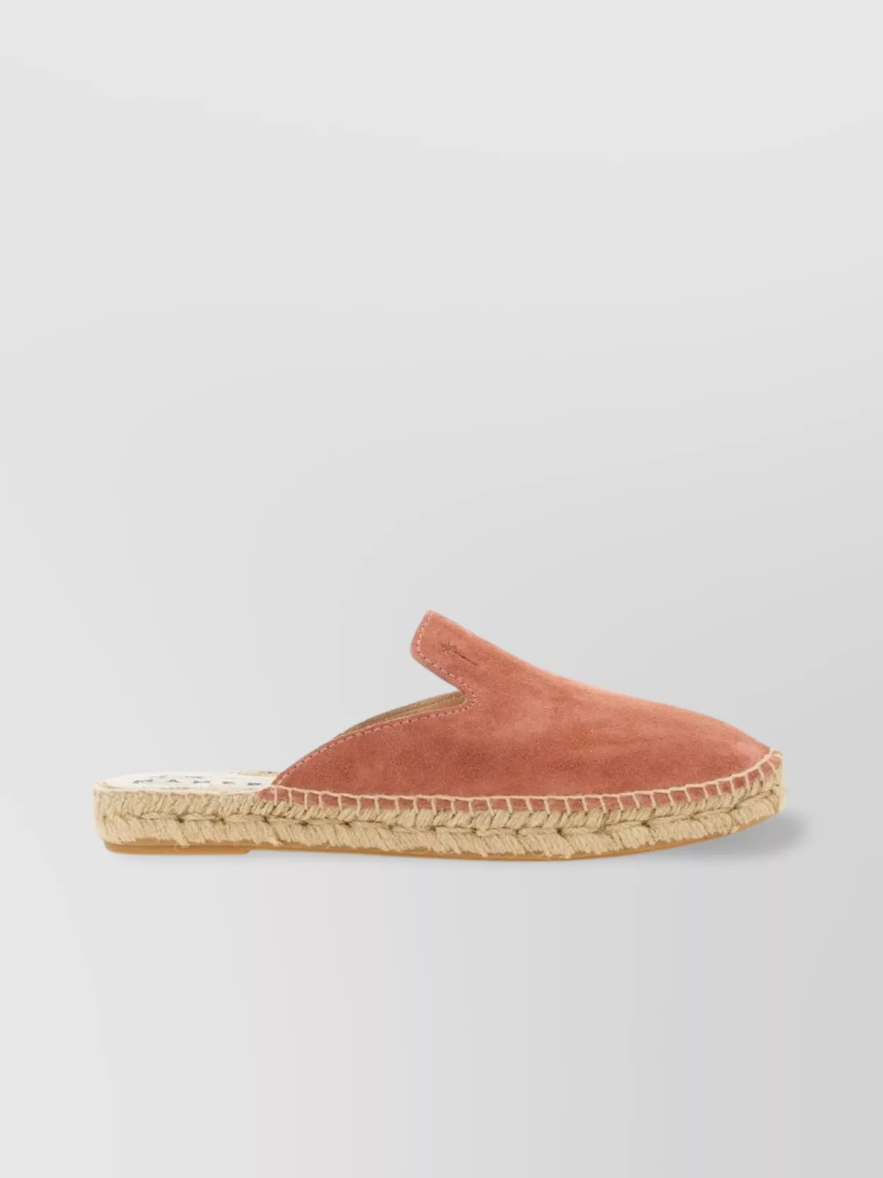 Manebi "Hamptons" Suede Round Toe Espadrille Mules