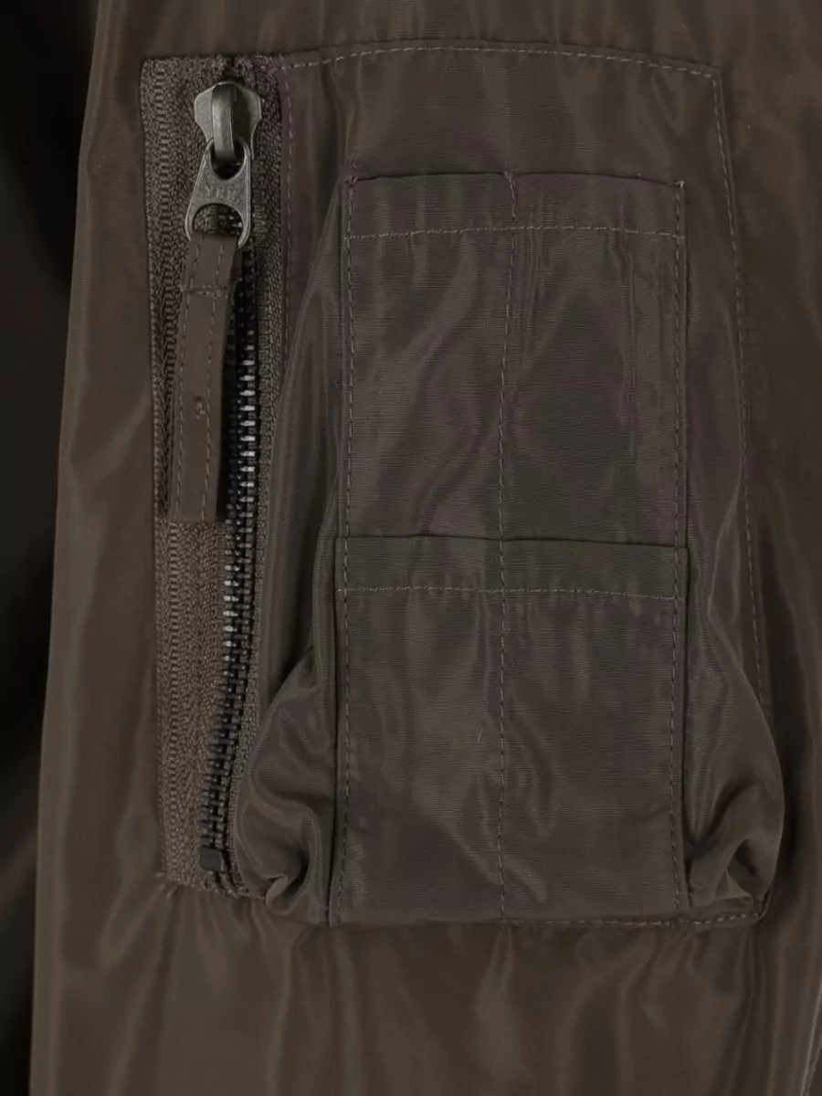 Aspesi Long Jacket Silk Nylon Blend Pockets