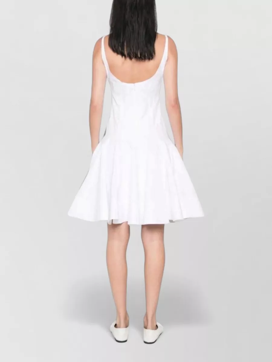 Jacquemus Cotton Sleeveless Flared Mini Dress