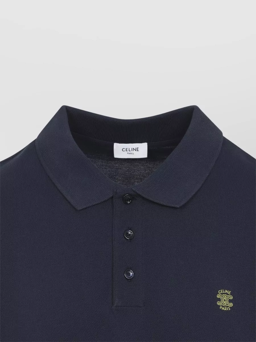 Celine Cotton Piqué Polo Shirt