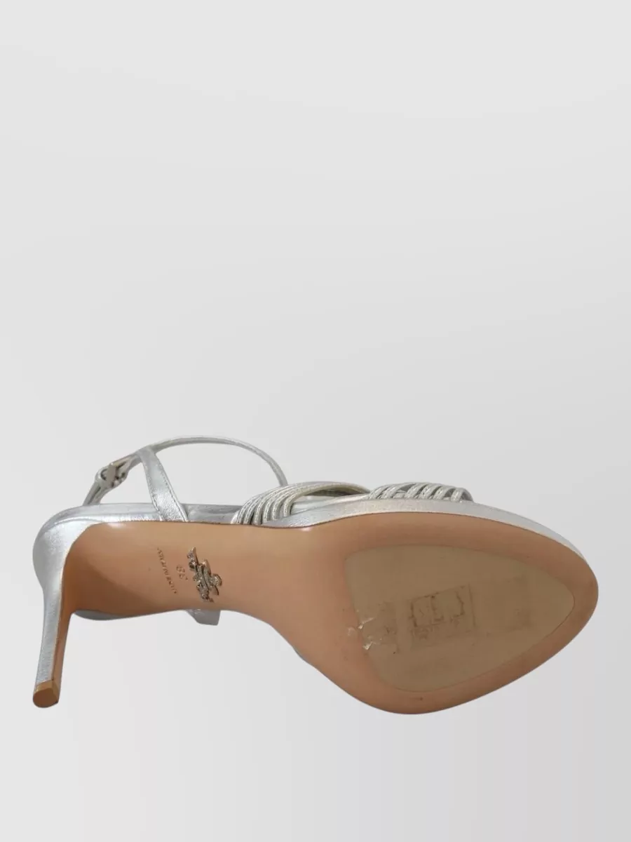 Prada Leather Ankle-Strap Sandals