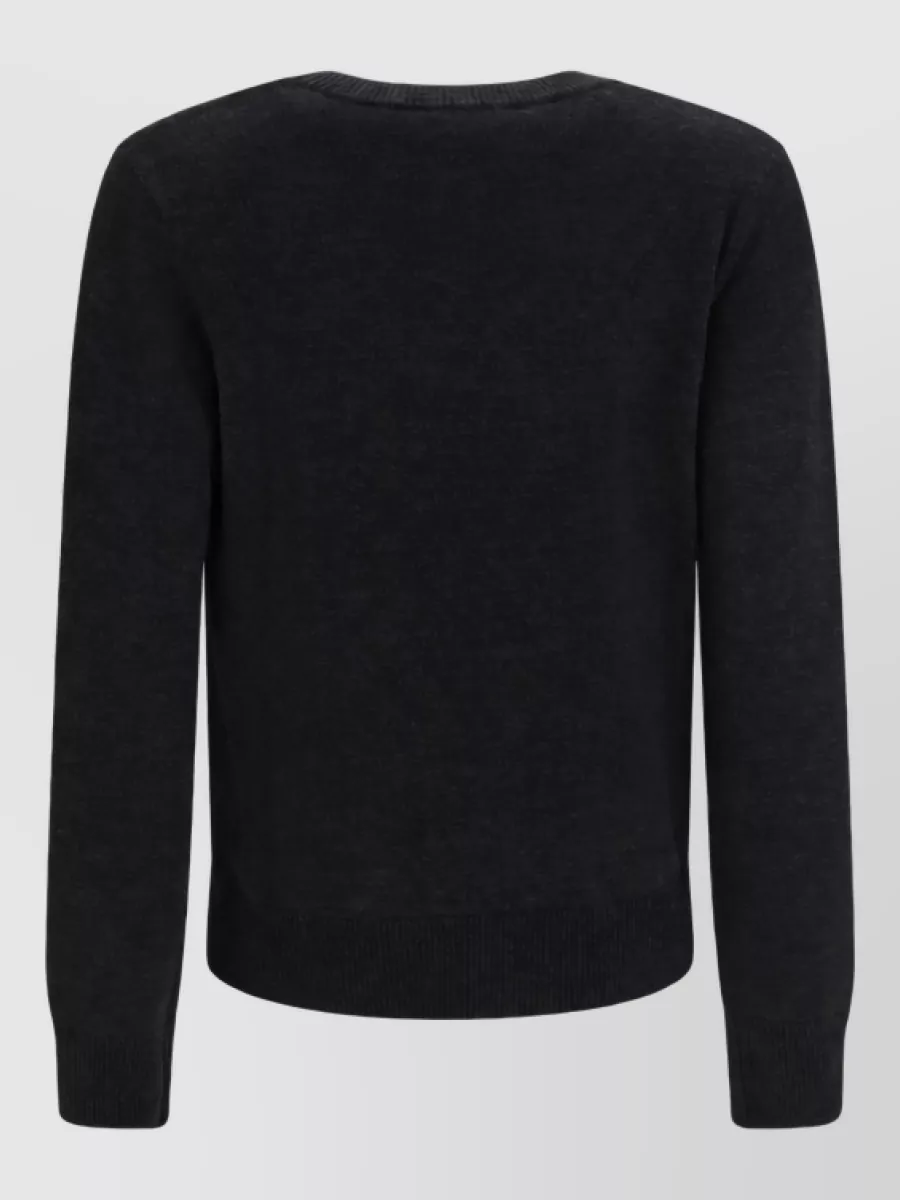 Ganni Wool Crochet-Detail Sweater
