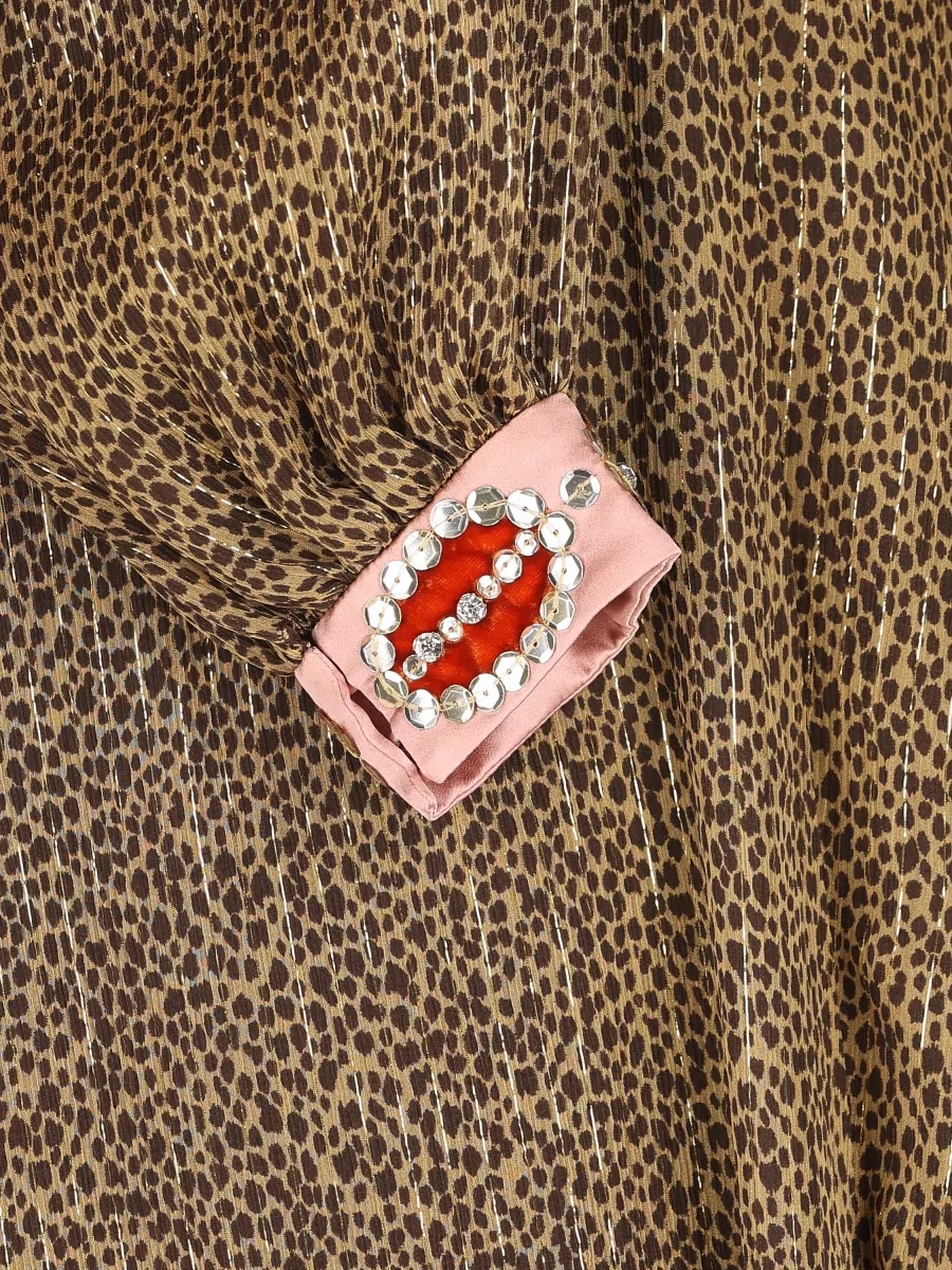 Valentino Garavani Silk Printed Midi Dress