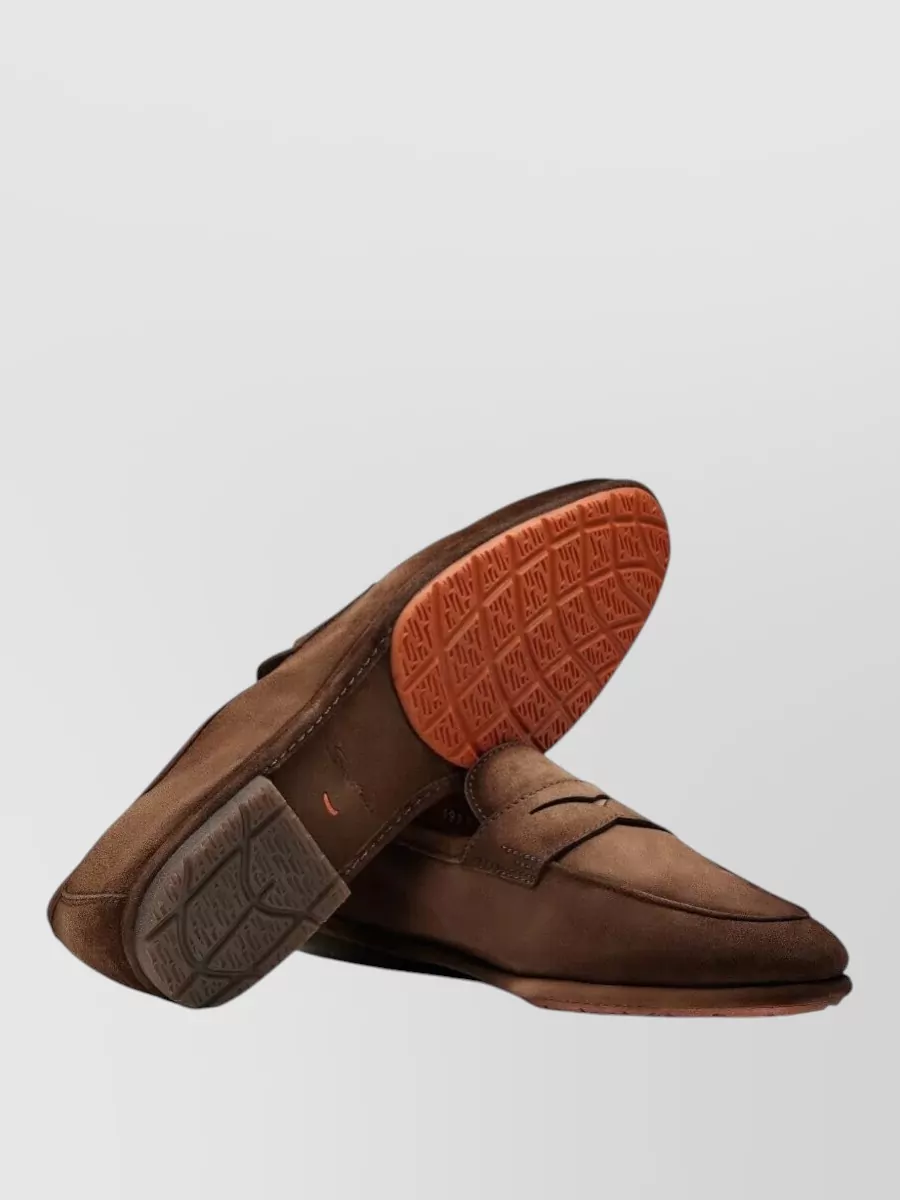 Santoni Suede Loafers