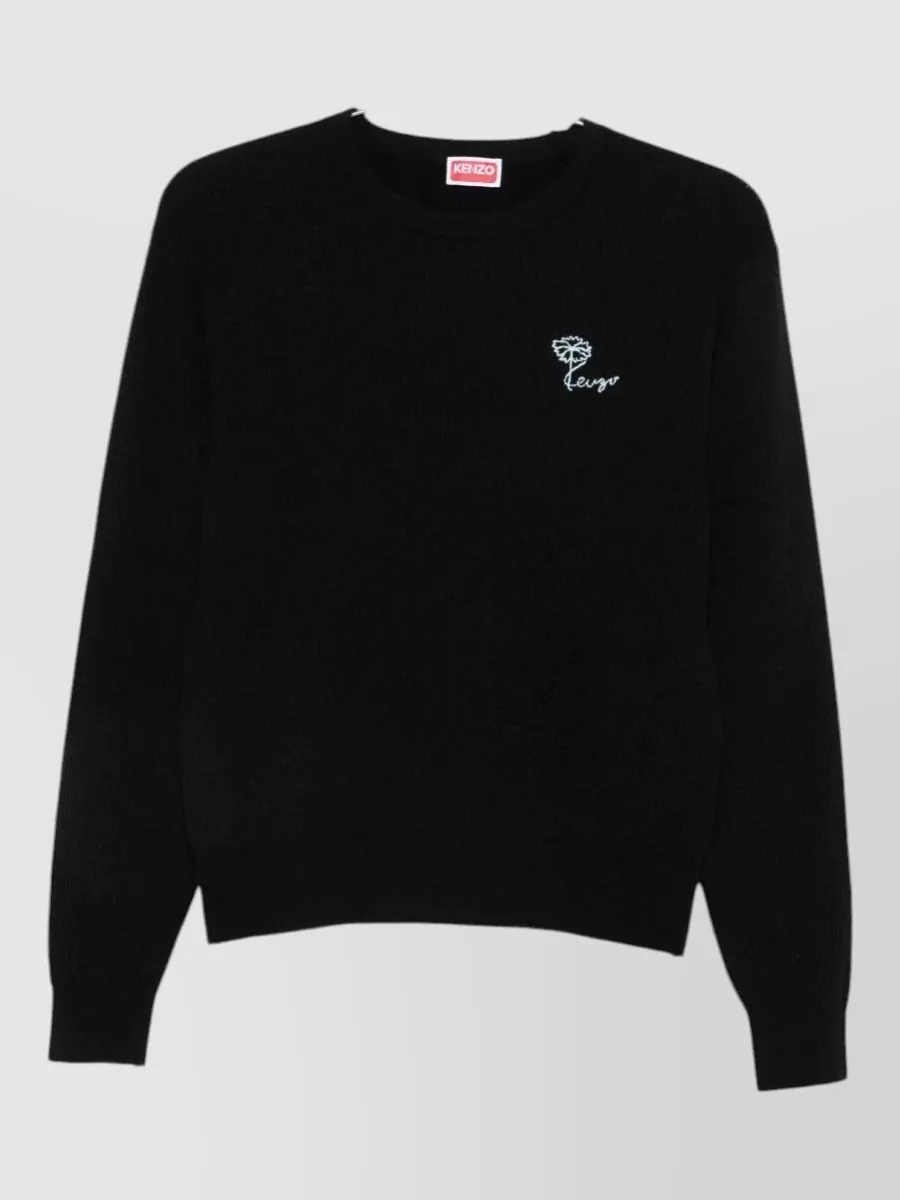 Kenzo floral-embroidered crewneck sweatshirt